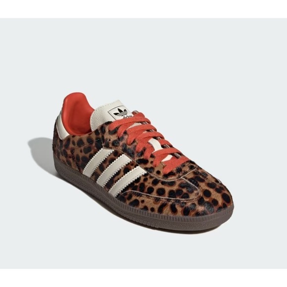 Adidas Samba OG Red Leopard unisex Mens size 5.5 women's size  6.5. NEW - Picture 2 of 13